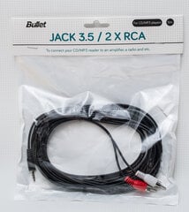 Bullet, Aux 3.5 mm/RCA, 5 m cena un informācija | Bullet TV un Sadzīves tehnika | 220.lv