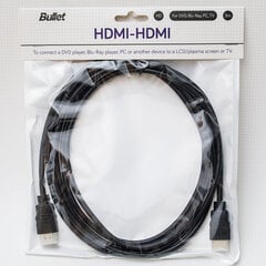 Kabelis Bullet HDMI-HDMI, 3 m cena un informācija | Kabeļi un vadi | 220.lv