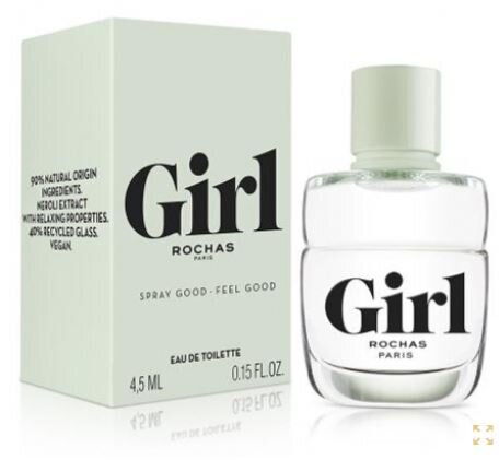 Smaržas sievietēm Rochas Girl Edt 4.5ml miniatūras cena un informācija | Sieviešu smaržas | 220.lv