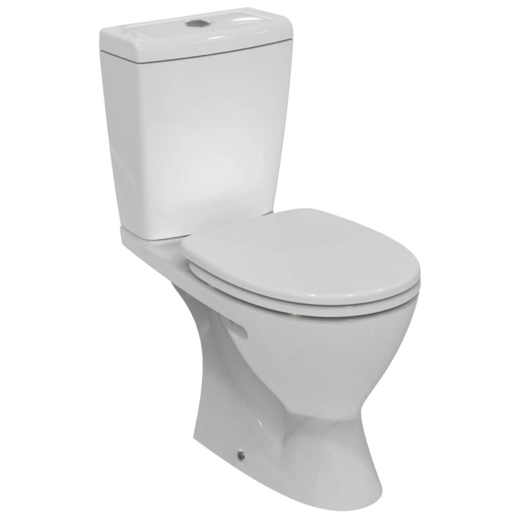WC pods EUROVIT IdealStandard, ūdens padeve no apakšas, vertikāls izvāds, 6/3l, SoftClose vāks cena un informācija | Tualetes podi | 220.lv