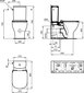 WC pods TESI IdealStandard melnais cena un informācija | Tualetes podi | 220.lv