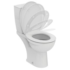 WC pods EUROVIT IdealStandard, ūdens padeve no apakšas, horizontāls izvāds, 4.5/3l, SoftClose duroplast vāks cena un informācija | Tualetes podi | 220.lv