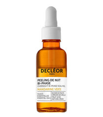 Divfāžu nakts sejas skrubis Decleor Peeling De Nuit Bi-Phase, 30 ml cena un informācija | Sejas ādas kopšana | 220.lv