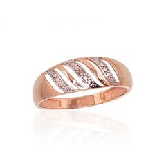 Золотое кольцо "Аморосо VII" из красного золота 585 пробы 4752263030138 цена и информация | Кольца | 220.lv