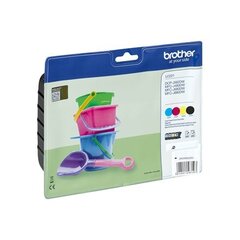 Brother LC221 Multipack Value Ink Cartridge - includes LC221 BK/C/M/Y ink cartridges цена и информация | Картриджи для лазерных принтеров | 220.lv