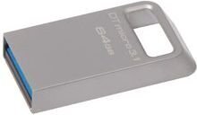 Zibatmiņa Kingston Data Traveler Micro 3.1 64GB, USB 3.1 цена и информация | USB Atmiņas kartes | 220.lv