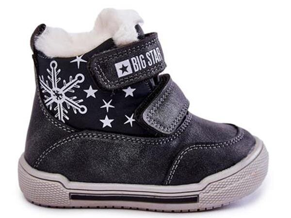 Zābaki bērniem Big Star infant/boy grey KK374191 cena un informācija | Bērnu zābaki | 220.lv