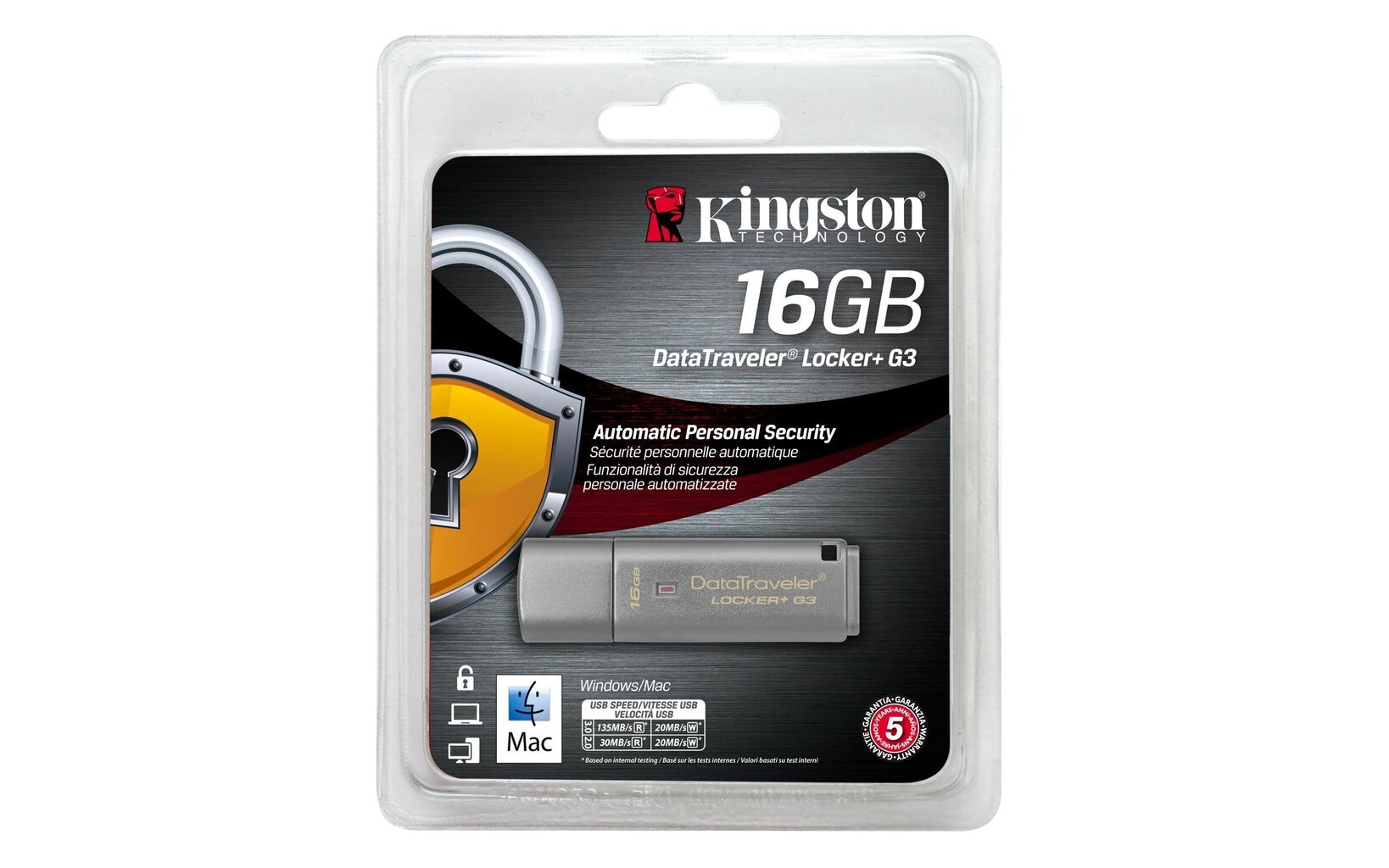 Zibatmiņa Kingston Data Traveler DTLPG3 16GB, USB 3.0 cena un informācija | USB Atmiņas kartes | 220.lv