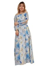 Длинное платье LF-1914, светло-голубое цена и информация | Платья | 220.lv