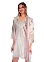 Ночная рубашка и халат JASMIN / 896 / Розовая цена и информация | Женские пижамы, ночнушки | 220.lv