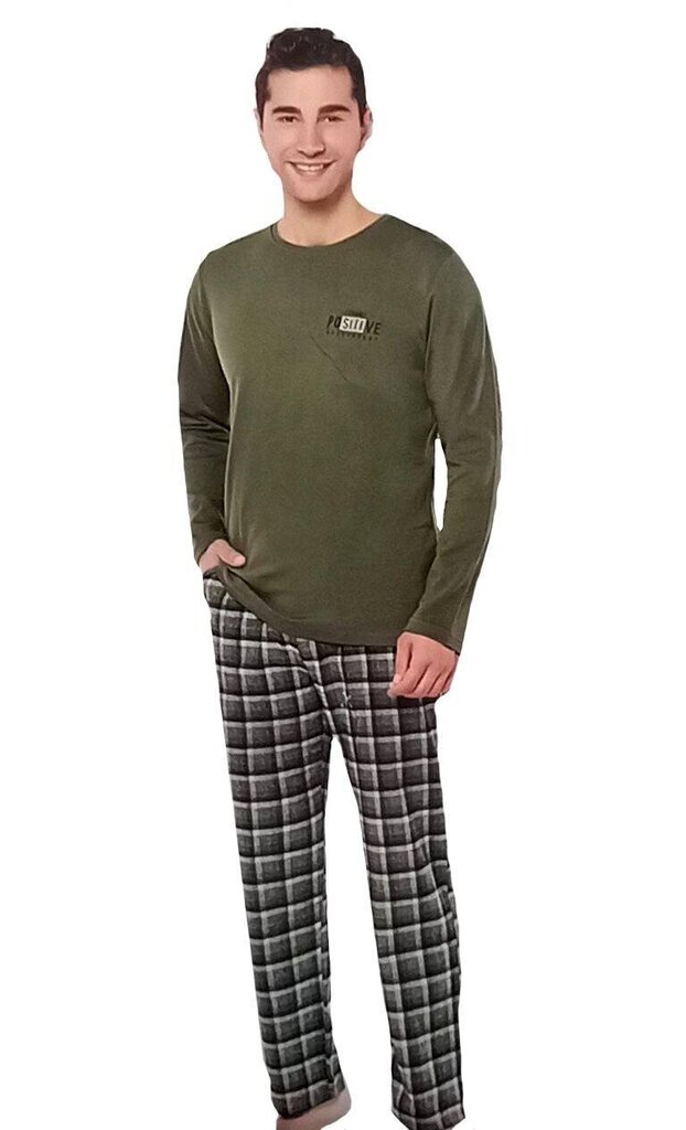 Pidžama vīriešiem Cotpark / 591 / tumši zaļa cena un informācija | Vīriešu halāti, pidžamas | 220.lv