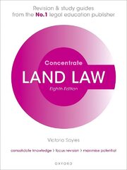 Land Law Concentrate: Law Revision and Study Guide 8th Revised edition cena un informācija | Ekonomikas grāmatas | 220.lv