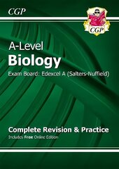 A-Level Biology: Edexcel A Year 1 & 2 Complete Revision & Practice with Online Edition: Exam Board: Edexcel A (Salters-Nuffield) Online ed cena un informācija | Izglītojošas grāmatas | 220.lv