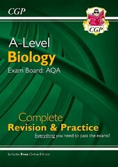 A-Level Biology: AQA Year 1 & 2 Complete Revision & Practice with Online   Edition цена и информация | Развивающие книги | 220.lv