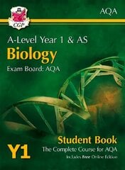 A-Level Biology for AQA: Year 1 & AS Student Book cena un informācija | Izglītojošas grāmatas | 220.lv