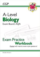 A-Level Biology: AQA Year 1 & 2 Exam Practice Workbook - includes Answers цена и информация | Развивающие книги | 220.lv