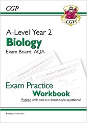 A-Level Biology: AQA Year 2 Exam Practice Workbook - includes Answers цена и информация | Развивающие книги | 220.lv