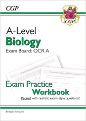 A-Level Biology: OCR A Year 1 & 2 Exam Practice Workbook - includes Answers cena un informācija | Izglītojošas grāmatas | 220.lv