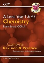 A-Level Chemistry: OCR A Year 1 & AS Complete Revision & Practice with   Online Edition цена и информация | Книги по экономике | 220.lv