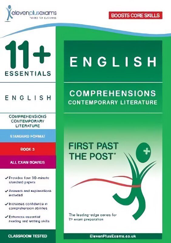 11plus Essentials English: Comprehensions Contemporary Literature Book 3 (Standard Format) cena un informācija | Svešvalodu mācību materiāli | 220.lv