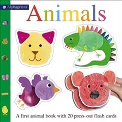 Alphaprint Animals Flashcard Book цена и информация | Книги для самых маленьких | 220.lv