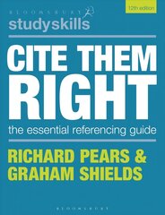 Cite Them Right: The Essential Referencing Guide 12th edition цена и информация | Книги по социальным наукам | 220.lv