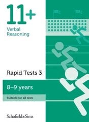 11plus Verbal Reasoning Rapid Tests Book 3: Year 4, Ages 8-9 2nd edition cena un informācija | Grāmatas pusaudžiem un jauniešiem | 220.lv