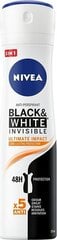 Izsmidzināms dezodorants Nivea Black & White Invisible Ultimate Impact 5in1, 150 ml cena un informācija | Dezodoranti | 220.lv