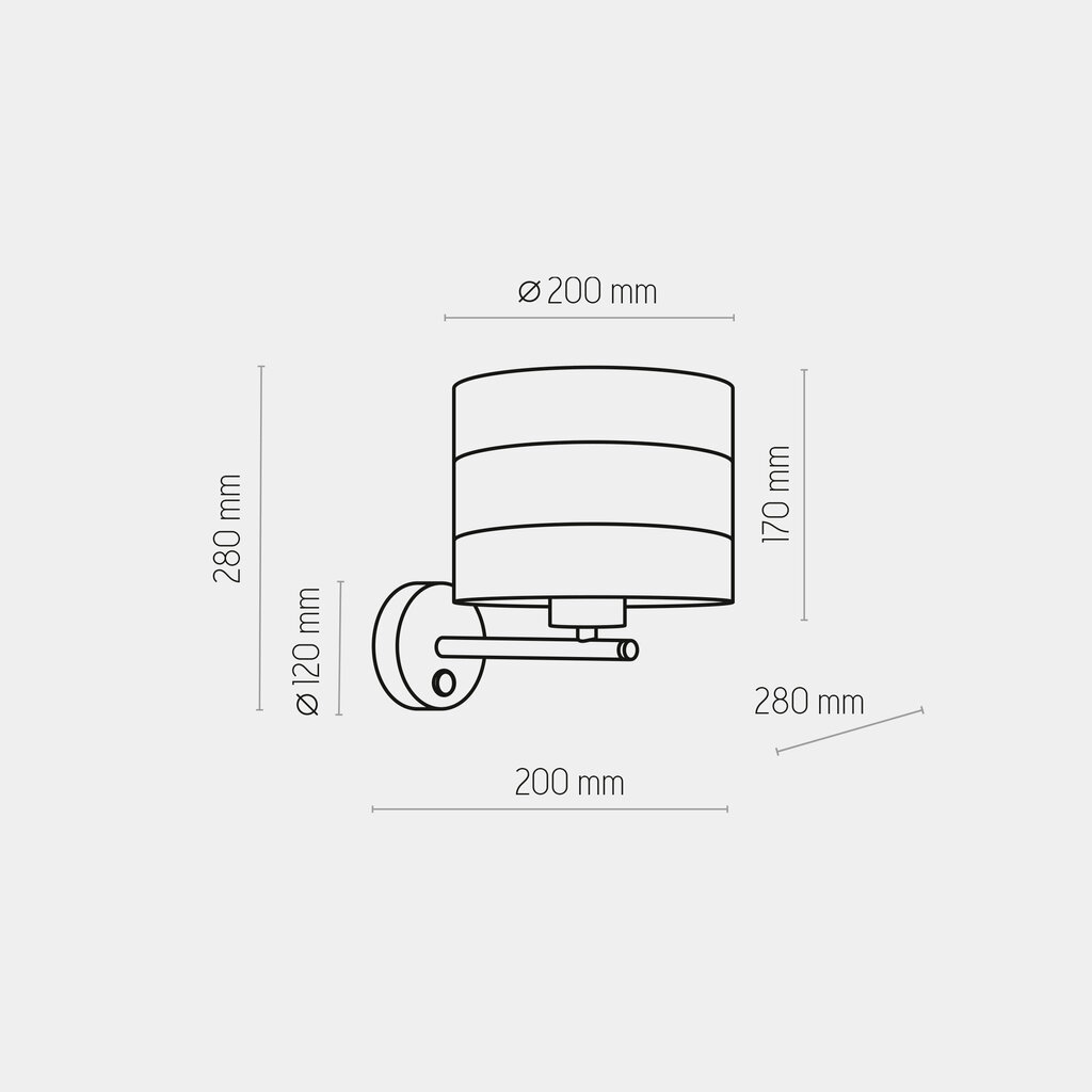 Sienas lampa TK Lighting Tago 3221 cena un informācija | Sienas lampas | 220.lv