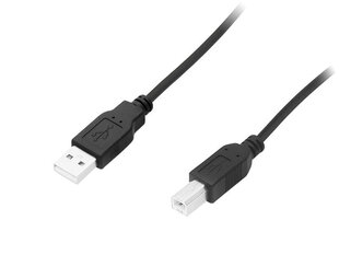 USB Printer Cable - A-Male to B-Male Cord 1.5m black TFO Supplies Line цена и информация | Кабели и провода | 220.lv