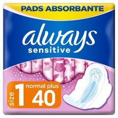 Гигиенические прокладки Always Sensitive Ultra Normal Plus 40 шт. цена и информация | Always Духи, косметика | 220.lv