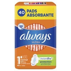 Higiēniskās paketes Always Ultra Normal Plus 40 gab. cena un informācija | Always Smaržas, kosmētika | 220.lv