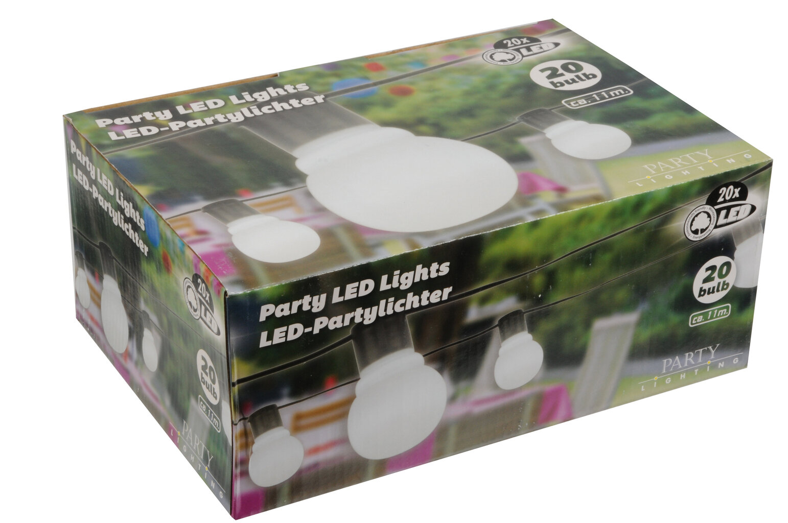 Āra virtene 20 LED, balta цена и информация | Āra apgaismojums | 220.lv