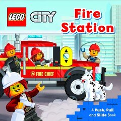LEGO (R) City. Fire Station: A Push, Pull and Slide Book cena un informācija | Grāmatas mazuļiem | 220.lv