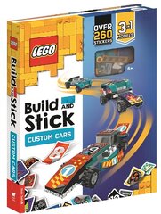 LEGO (R) Build and Stick: Custom Cars (Includes LEGO (R) bricks, book and over 260 stickers): Includes LEGO (R) bricks, book and over 260 stickers cena un informācija | Grāmatas mazuļiem | 220.lv