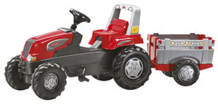 Bērnu traktors ar pedāļiem un piekabi Rolly Toys rollyJunior RT cena un informācija | Rotaļlietas zēniem | 220.lv