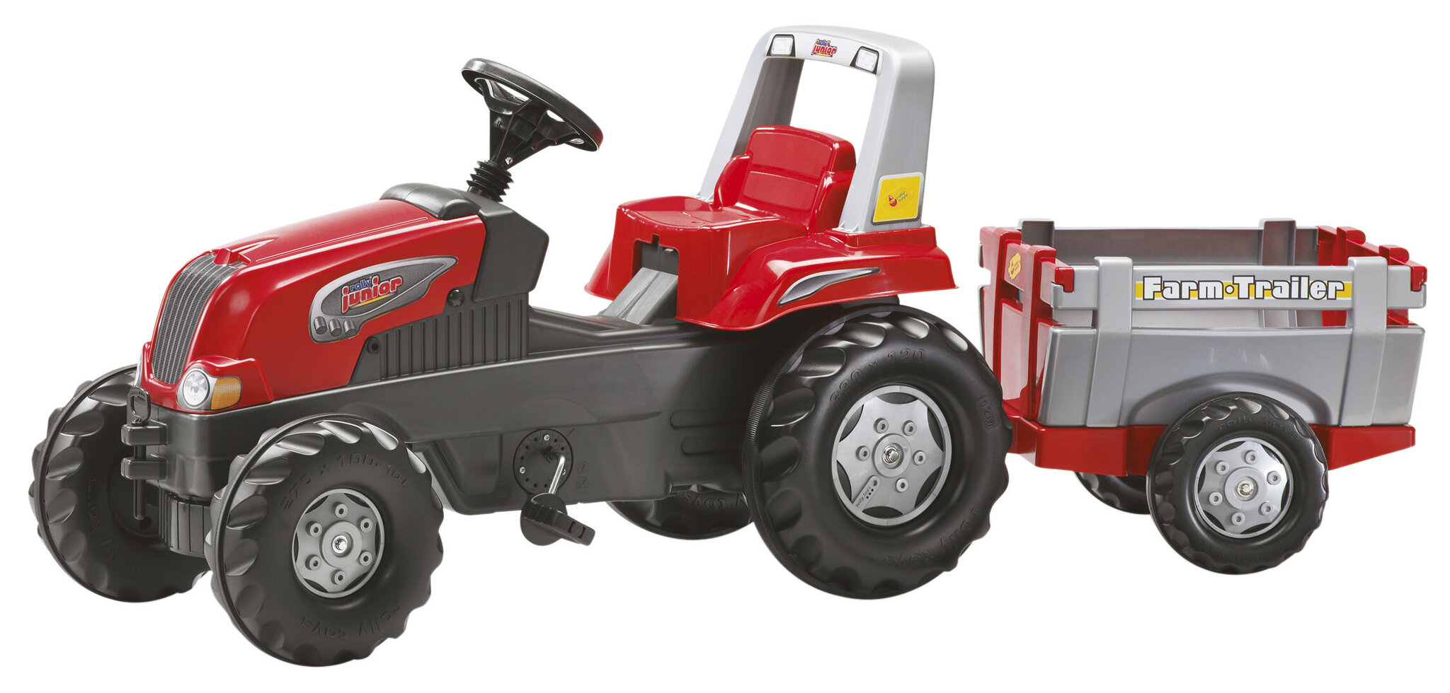 Bērnu traktors ar pedāļiem un piekabi Rolly Toys rollyJunior RT цена и информация | Rotaļlietas zēniem | 220.lv