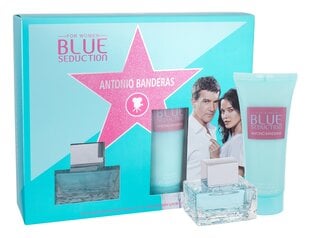 Komplekts Antonio Banderas Blue Seduction: EDT 50 ml + ķermeņa losjons 100 ml цена и информация | Женские духи | 220.lv