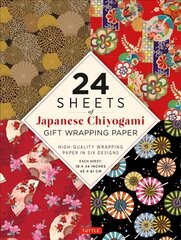 Chiyogami Patterns Gift Wrapping Paper - 24 Sheets: 18 x 24 (45 x 61 cm) Wrapping Paper цена и информация | Книги о питании и здоровом образе жизни | 220.lv