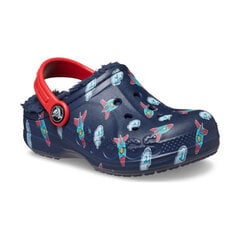 Crocs™ Baya Lined Printed Clog bērnu 207653 201444 цена и информация | Детские тапочки, домашняя обувь | 220.lv