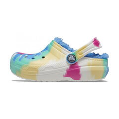 Crocs™ Classic Lined Tie Dye Graphic Clog Kid's 145657 цена и информация | Детские резиновые сабо | 220.lv