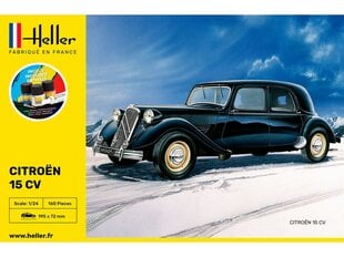 Heller - Citroën 15 CV dāvanu komplekts, 1/24, 56763 cena un informācija | Konstruktori | 220.lv