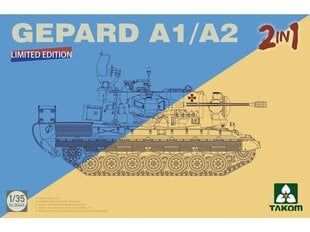 Сборная модель Takom - Gepard A1/A2 2in1 Limited Edition, 1/35, 2044X цена и информация | Конструкторы и кубики | 220.lv