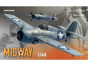 Сборная модель Eduard - Midway Dual Combo F4F-3 and F4F-4, 1/48, 11166 цена и информация | Конструкторы и кубики | 220.lv