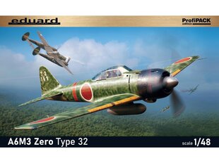 Сборная модель Eduard - A6M3 Zero Type 32 Profipack, 1/48, 82213 цена и информация | Конструкторы и кубики | 220.lv