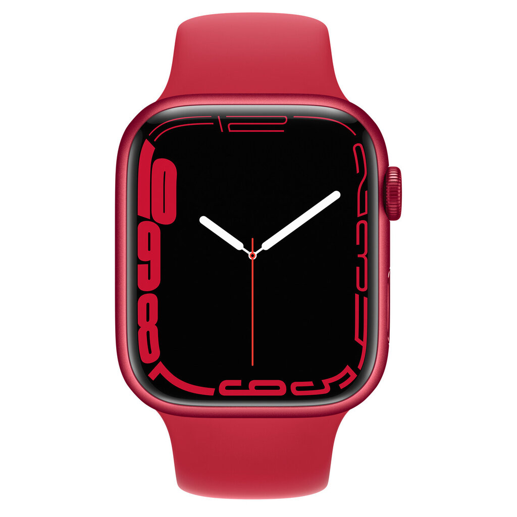 Apple Watch Series 7 45mm GPS, Red (atjaunots, stāvoklis A) цена и информация | Viedpulksteņi (smartwatch) | 220.lv