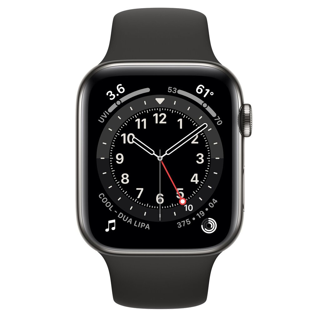 Apple Watch Series 6 44mm Graphite Stainless Steel (Atjaunots, stāvoklis kā jauns) cena un informācija | Viedpulksteņi (smartwatch) | 220.lv