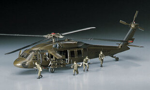 Сборная модель Hasegawa - UH-60A Black Hawk U.S. Army Tactical Transport Helicopter, 1/72, 00433 цена и информация | Конструкторы и кубики | 220.lv