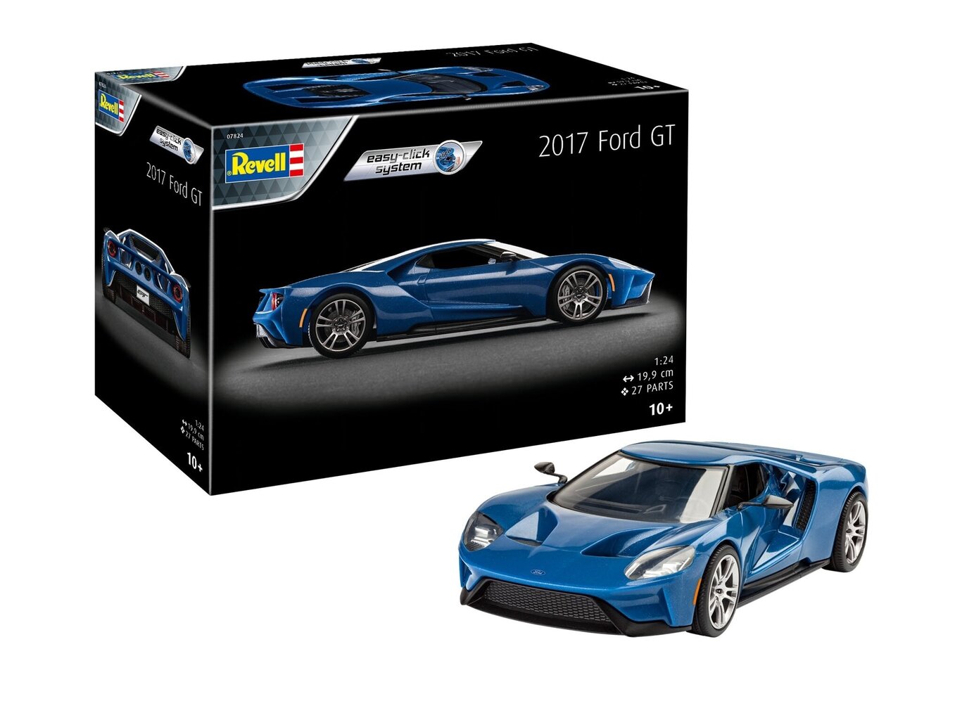 Revell - 2017 Ford GT (easy-click), 1/24, 07824 cena un informācija | Rotaļlietas zēniem | 220.lv