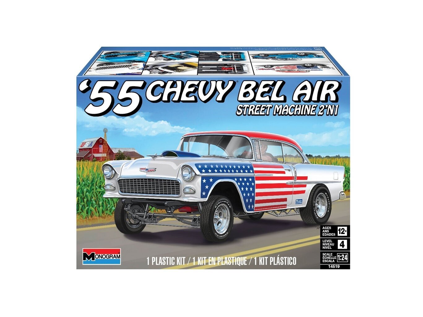 Revell - ’55 Chevy Bel Air “Street Machine”, 1/24, 14519 cena un informācija | Konstruktori | 220.lv